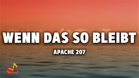 Apache Wenn Das So Bleibt Lyrics Youtube