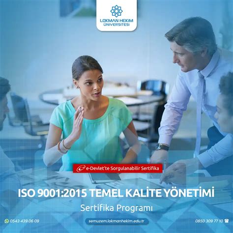 ISO 9001 2015 Temel Kalite Yönetimi Sertifikalı Eğitim Programı