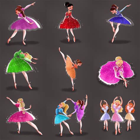 Barbie In The Twelve Dancing Princesses Aesthetic Barbie Drawing