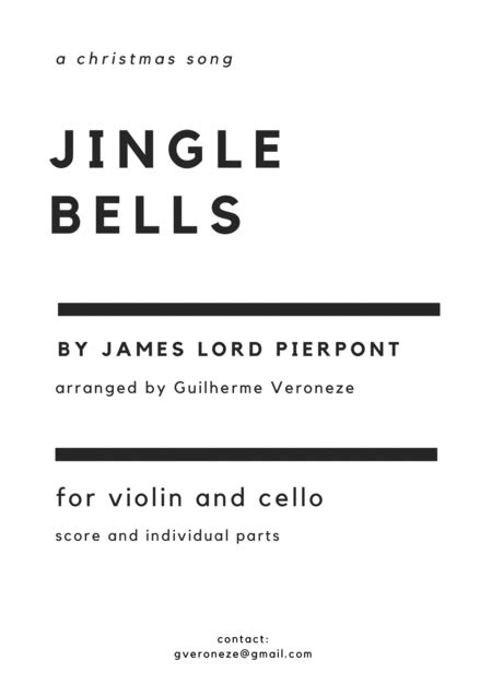 Jingle Bells Sheet Music James Lord Pierpont String Ensemble