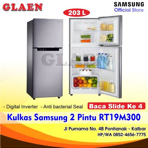 Jual Kulkas Samsung Inverter 2 Pintu Hemat Listrik RT19M300 Lemari Es