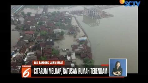 Citarum Meluap Rumah Warga Di Tiga Kecamatan Di Bandung Terendam