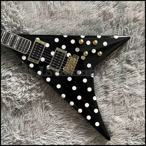 Custom Shop Randy Rhoads V Electric Guitar Rr 1 5 Polka Dot Bowtie With Tremolo Ebay