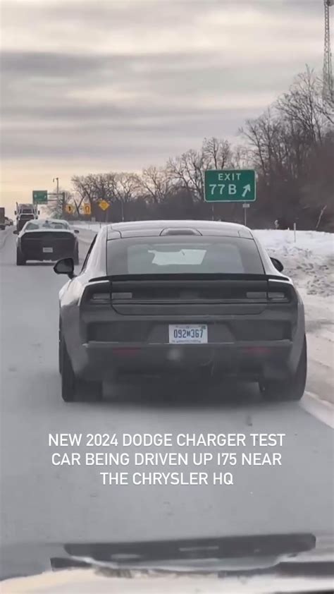 All New 2025 Dodge Charger Muscle Car Spied Testing In Michigan Sounds Like An Ev To Us