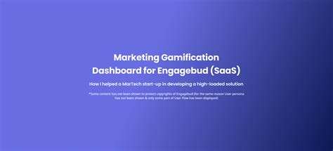 A Marketing Gamification Dashboard Saas On Behance