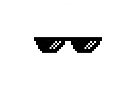 Pixel Glasses Of Thug Life Meme Illustrations ~ Creative Market