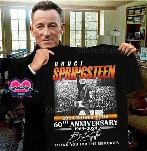 Bruce Springsteen 2024 Tour Shirt Bruce Springsteen 60th Anniversary