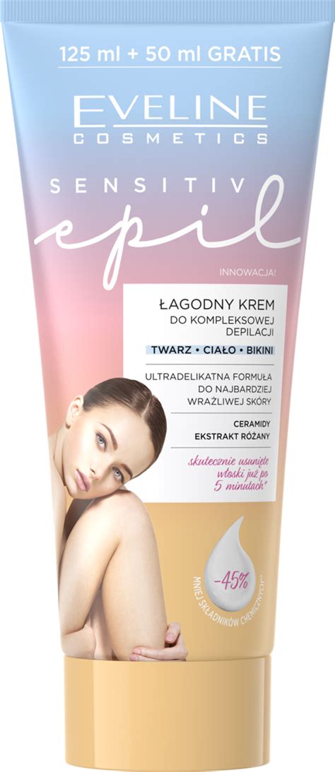 Eveline Cosmetics Sensitiv Krem Do Depilacji Twarz Cia O Bikini Ml Drogeria Rossmann Pl