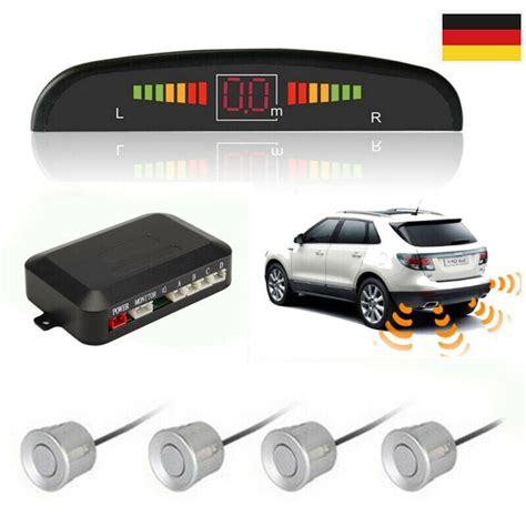 Einparkhilfe mit Display Rückfahrwarner Auto Parkhilfe PDC 4 Sensoren