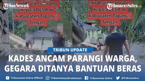 Viral Kades Ancam Warganya Pakai Parang Kesal Ditanya Soal Bantuan