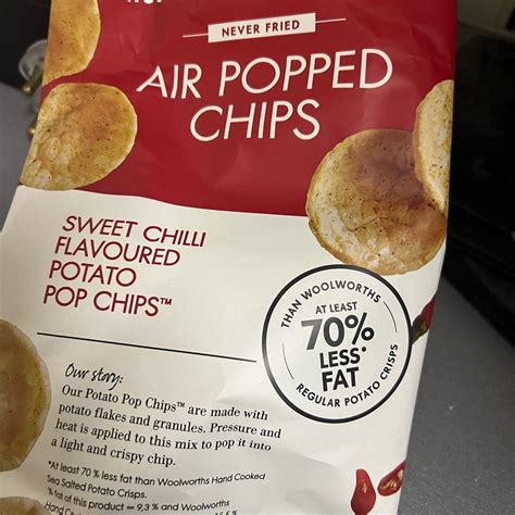 Woolworths Food Potato Air Popped Chips Sweet Chilli Reviews Abillion