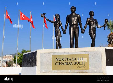 Peace Monument Of Ataturk Kusadasi Aydin Province Turkey