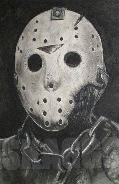 Jason Voorhees Mask Drawing At Explore Collection