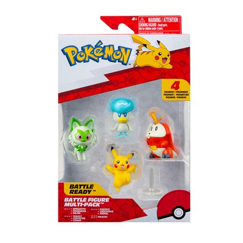 Figuras de Batalla Jazwares Pokémon 4 Piezas DelSol