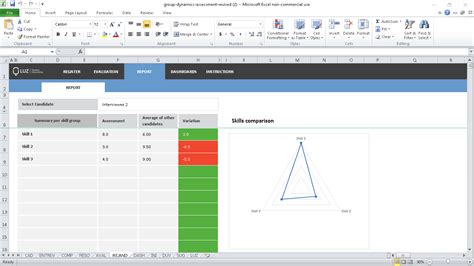 Group Interview Assessment Excel Spreadsheet Template Luz Templates