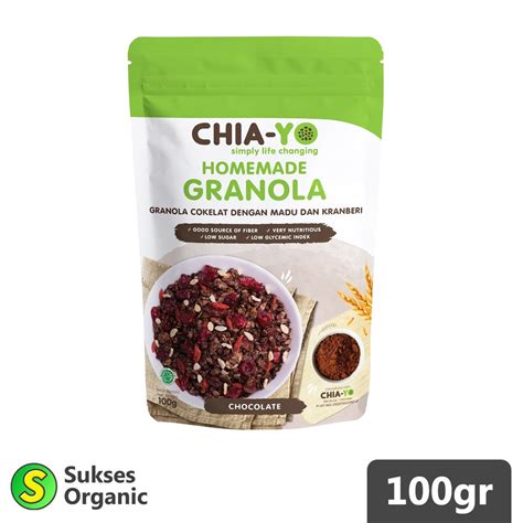 Jual Granola Dark Chocolate Chiayo Pouch Gr Shopee Indonesia