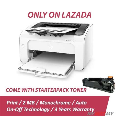 Hp Laserjet Pro M A Mono Laser Printer Lazada