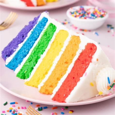 Birthday Cake Slice Rainbow