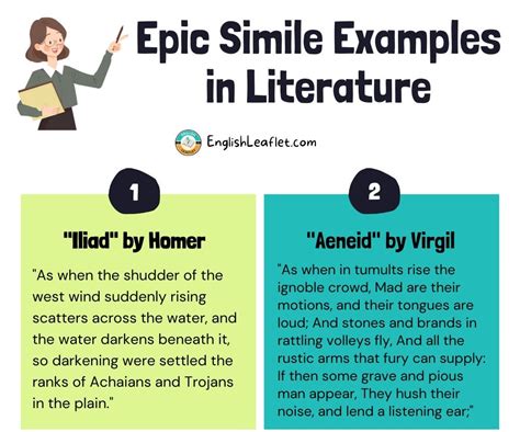 Epic Simile Examples in Literature | Epic simile Importance & Functions ...