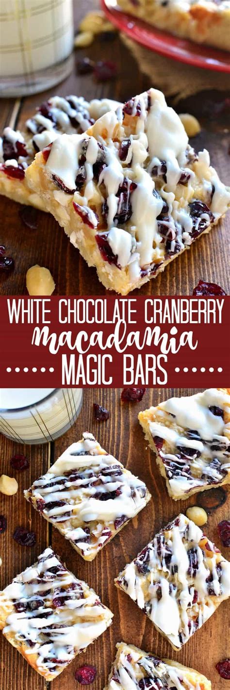 White Chocolate Cranberry Macadamia Magic Bars Lemon Tree Dwelling