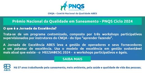 PNQS ABES Prêmio Nacional da Qualidade em Saneamento PNQS ABES O