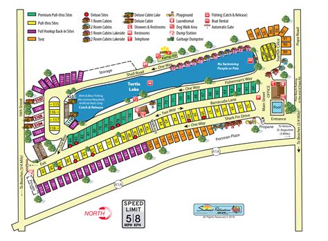 St Augustine, Florida Campground Map | St. Augustine Beach KOA Holiday