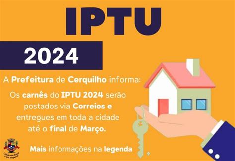 Notícia Prefeitura Municipal de Cerquilho informa sobre o IPTU 2024