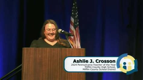 12 11 23 Ashlie Crosson Teacher Of The Year Youtube