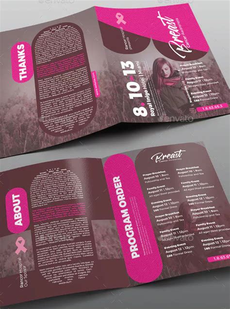 Cancer Awareness Brochure Templates | Free PSD, Ai, Word, InDesign ...