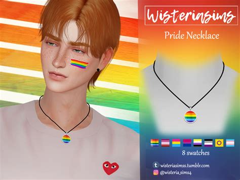 The Sims Resource Pride Necklace Men