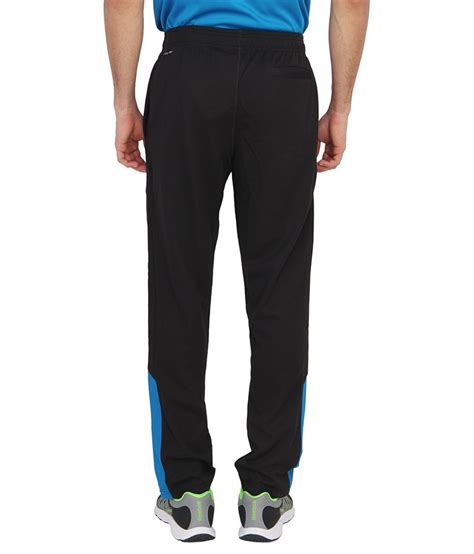 Reebok Black Polyester Trackpants Single Buy Reebok Black Polyester Trackpants Single Online