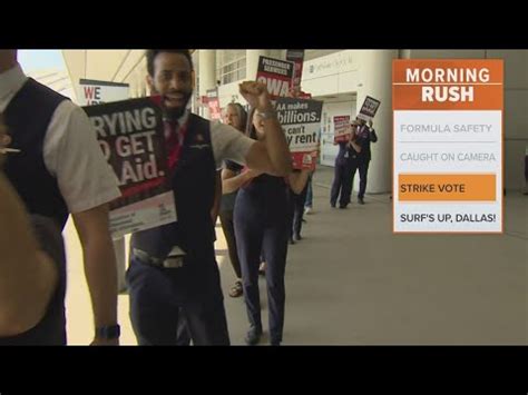 American Airlines Flight Attendants Vote To Authorize A Strike Youtube