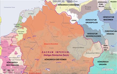 Euratlas Periodis Web Map Of The Rhine Oder Area In 1200