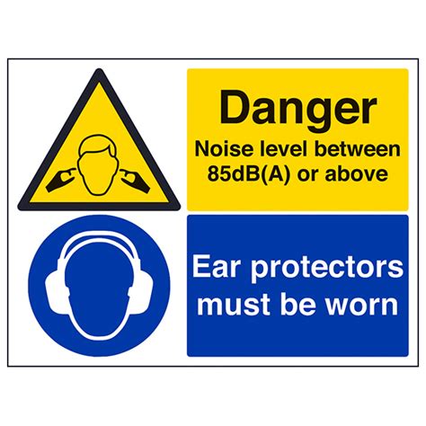 Danger Noise Levels | Safety Signs 4 Less