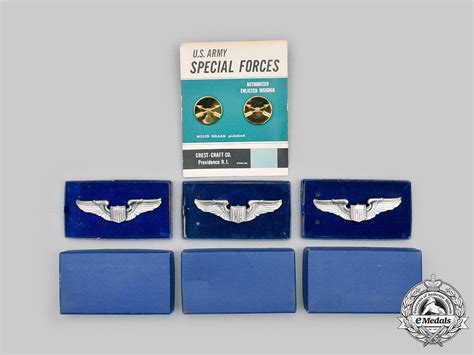 United States A Lot Of Five Army Special Forces And Air Force Items Emedals