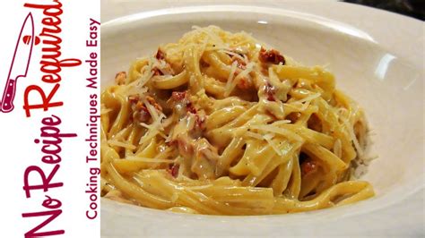 Fettuccine Alfredo With Sundried Tomato NoRecipeRequired YouTube