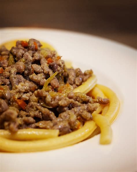 Pici With Cinta Senese Meat Sauce Recipe Tuscan Pasta Delight