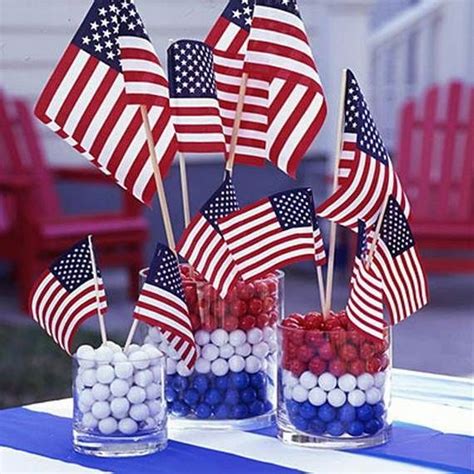 Easy Table Decorations For 4th Of July Independence Day 37 4th Of