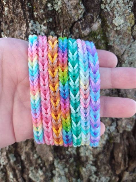 Bracelet Anklet Rubber Band Rainbow Loom Fishtail Design Etsy