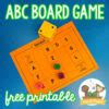 Alphabet Letter Board Game Printable Pre K Pages