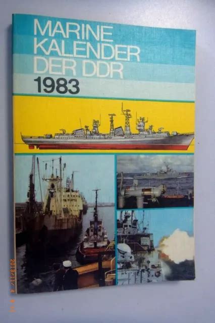 MARINE KALENDER DER DDR 1983 Militärtechnik NVA Marine Schiffe