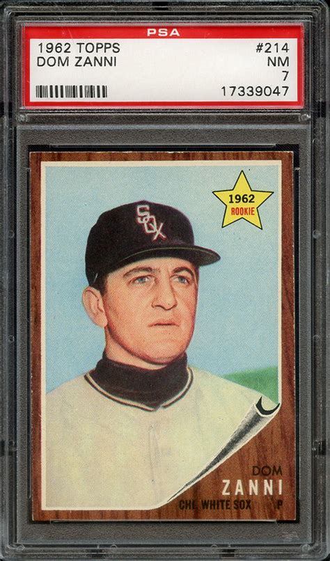 Lot Detail 1962 TOPPS 214 DOM ZANNI PSA NM 7