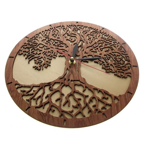 Horloge Arbre De Vie En Bois Ma Petite Horlogerie