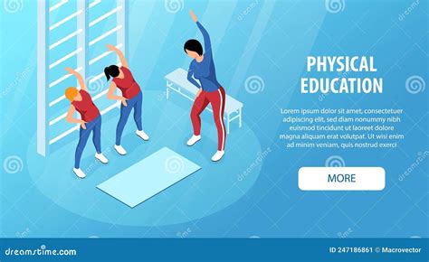 Physical Education Lesson Banner Stock Vector - Illustration of site