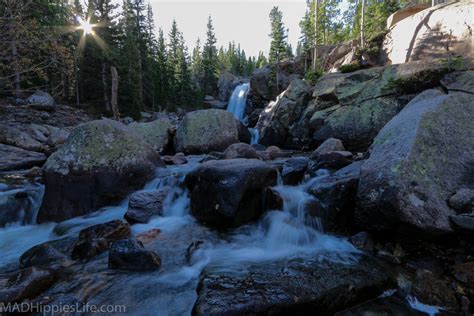 Alberta Falls Along The Trail From The Glacier Basin Trailhead A Great