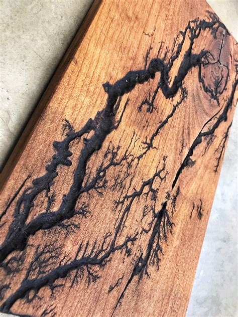 Lichtenberg Electrocuted Wood Fractile Alder Wall Art Etsy Resin