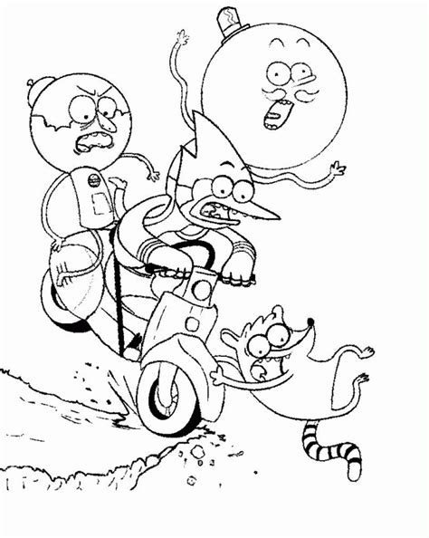 Cartoon Network Regular Show Coloring Pages