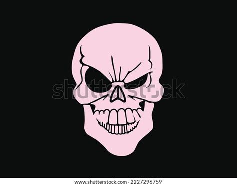 Pink Skull Vector T Shirt Design Stock Vector (Royalty Free) 2227296759 ...