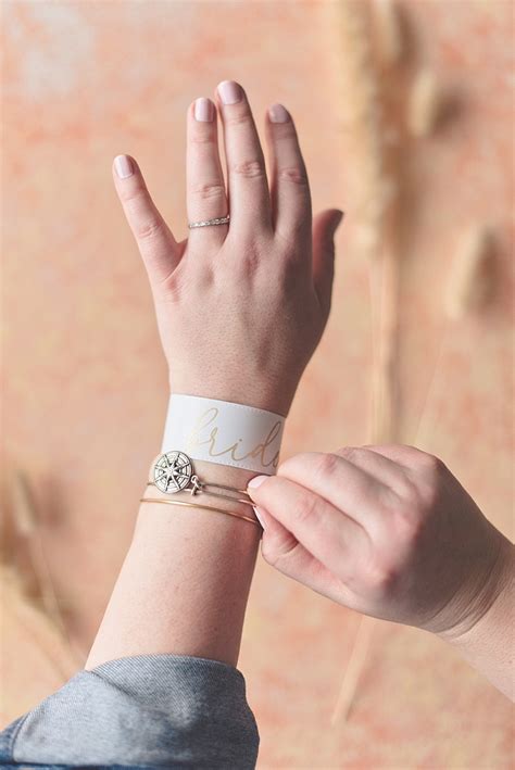 Diy Bachelorette Party Slap Bracelets Tidewater And Tulle Timeless