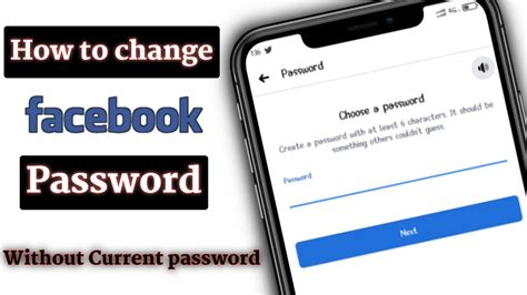 How To Change Facebook Password Without Current Password Change New